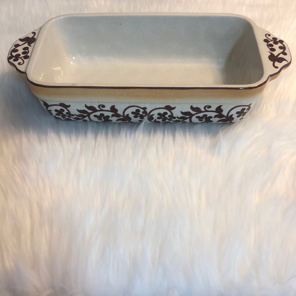 Lidia Bastianich Stoneware Hand Painted Loaf Pan
